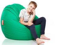 Medium Bab babzsákfotel, Pamut Retro - Mol Zöld (belső huzattal) 1 - HuppanjBele.hu