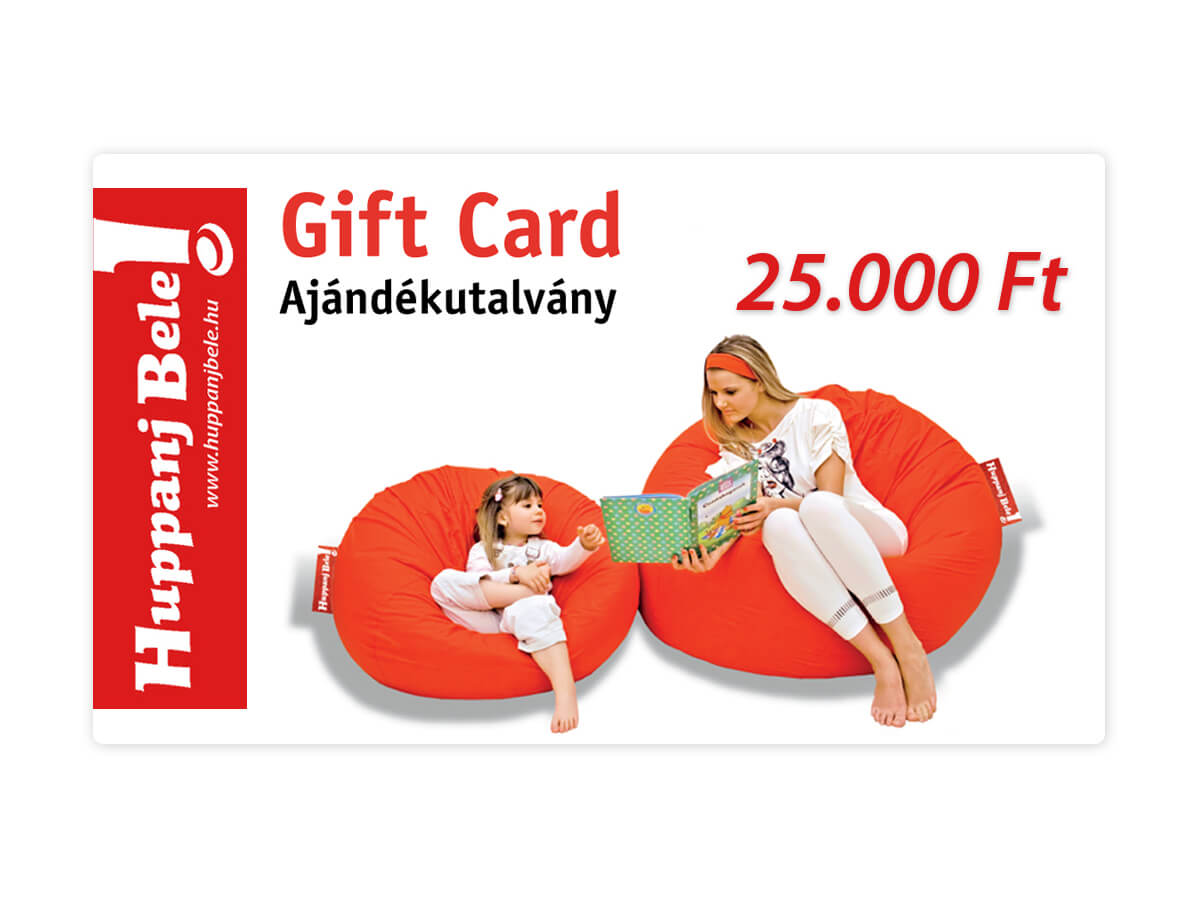 Ajándékutalvány | 25.000 Forint - () - HuppanjBele.hu